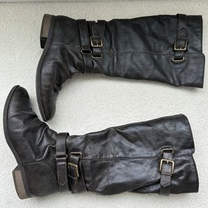 Diba Brown tall dress boots